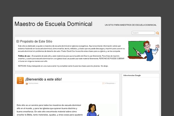 WordPress website example screenshot