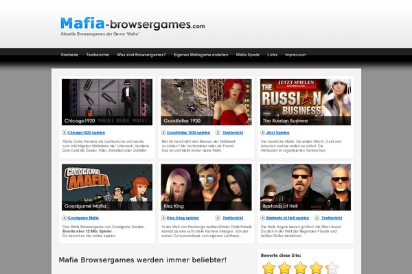 mafia-browsergames.com site used Mein-theme