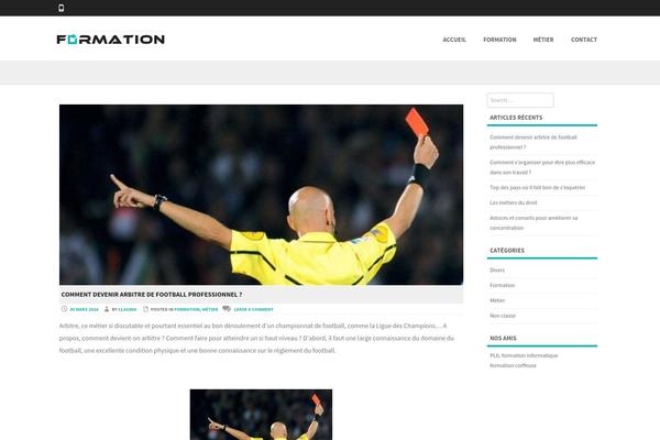 Formation theme site design template sample