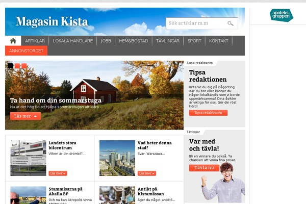magasinkista.se site used Mediaprofilering
