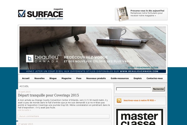 Surface theme site design template sample