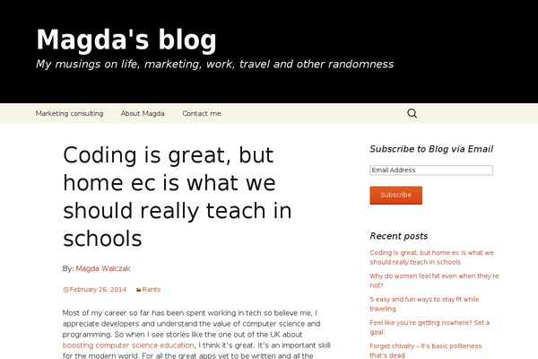 WordPress website example screenshot