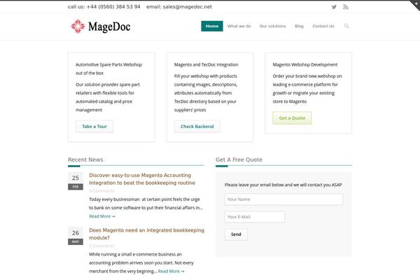 WordPress website example screenshot