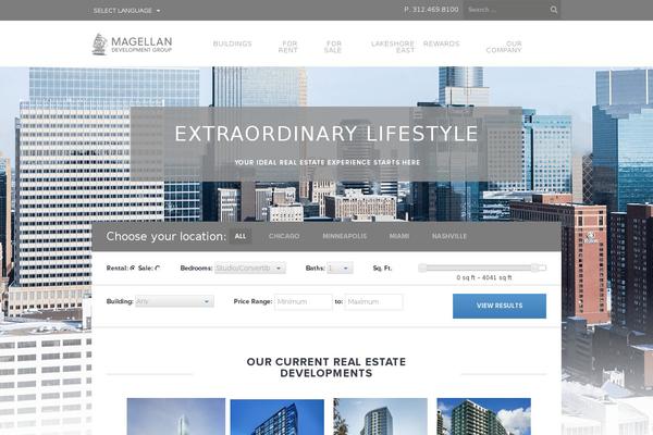 magellandevelopment.com site used Magellan-theme