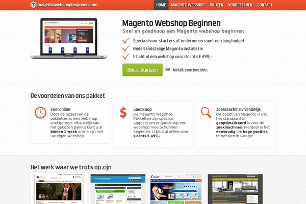 magentowebshopbeginnen.com site used Magentowebshopbeginnen