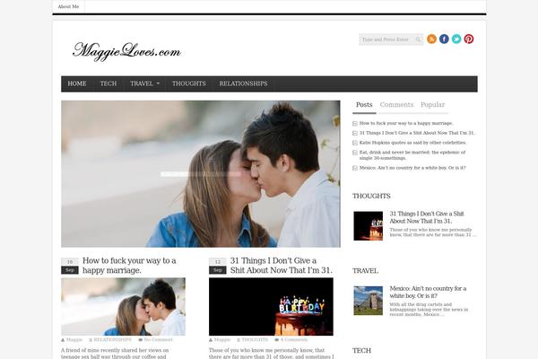 Infimag theme site design template sample