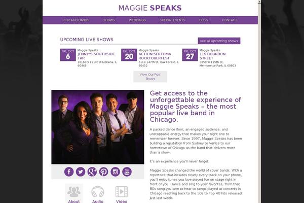 maggiespeaks.com site used Chicagobands