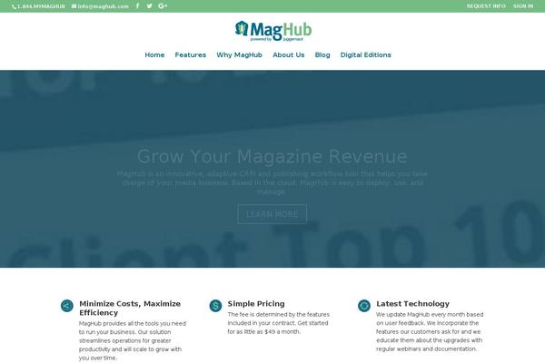 maghub.com site used Divi Child