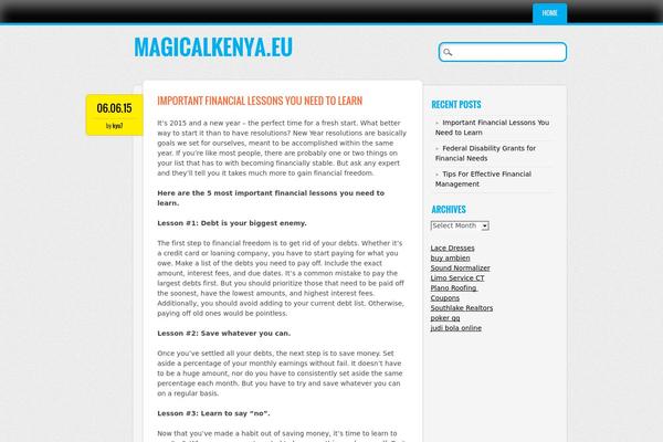 WordPress website example screenshot