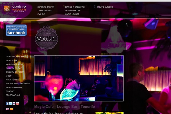 magicbartenerife.com site used A Dream To Host