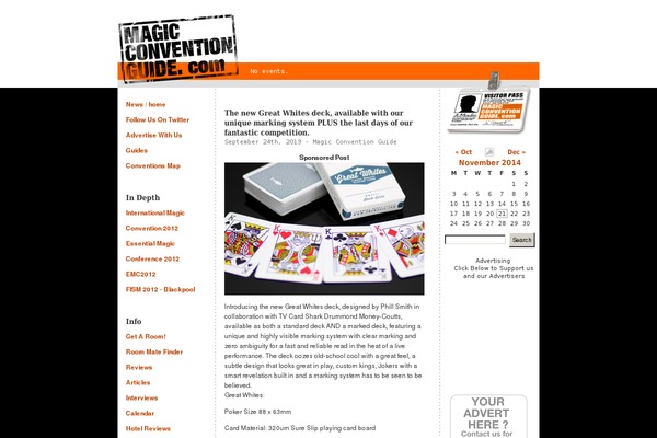 magicconventionguide.com site used Magicconventionguide