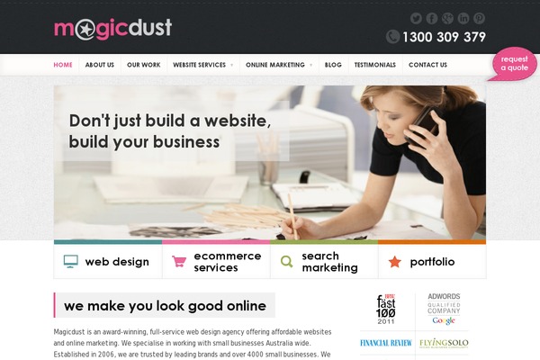magicdust.com.au site used Magicdust-2022