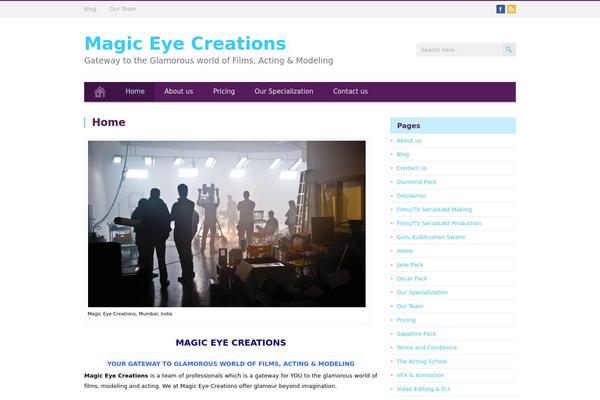 MidnightCity theme site design template sample