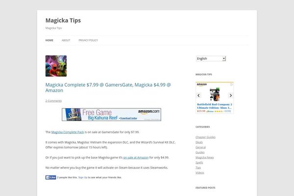 WordPress website example screenshot