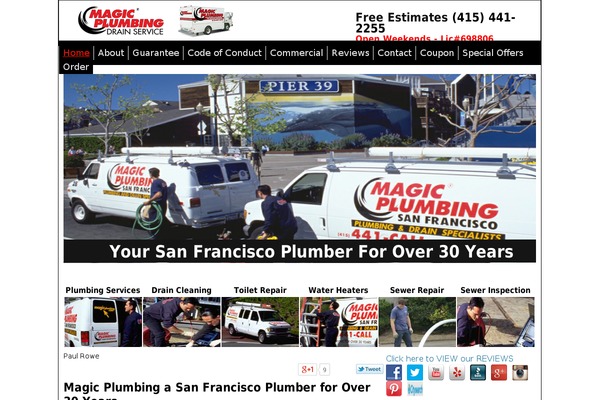 magicplumbing.com site used Plumberseo