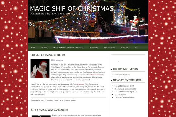 magicshipofchristmas.org site used Tis-the-season