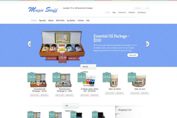Boutique theme site design template sample