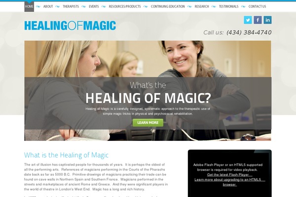 magictherapy.com site used Healingofmagic