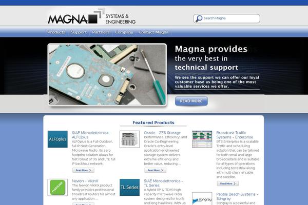 magnasys.tv site used Magna_theme
