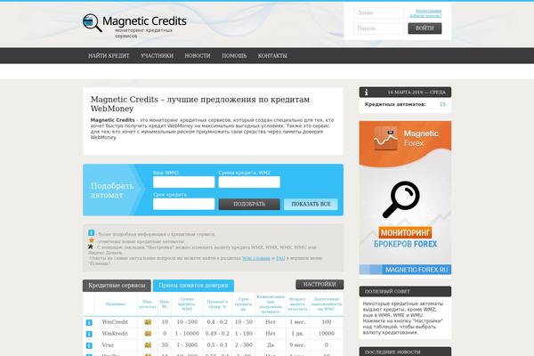 Site using Credit-automats-monitor plugin