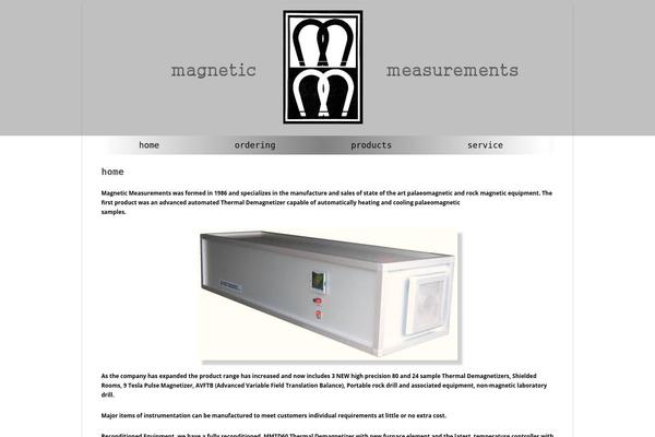 magnetic-measurements.com site used Bluesocktheme