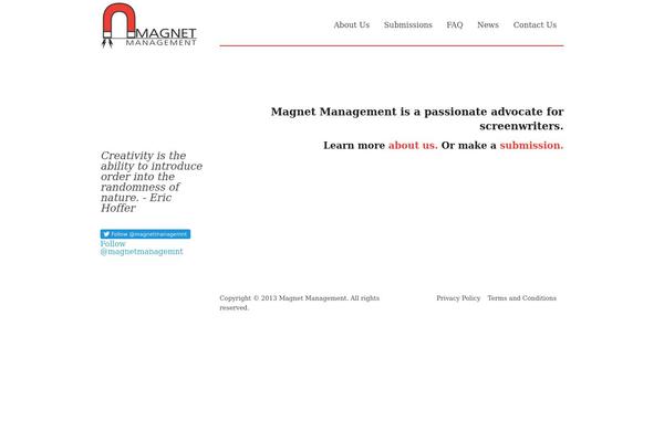 MAGNET theme site design template sample