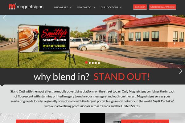 Signs theme site design template sample