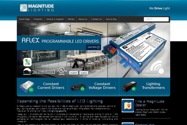 Magnitude website example screenshot
