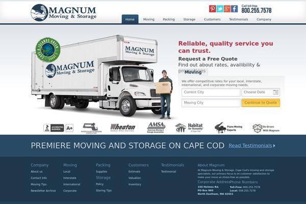 Magnum theme site design template sample