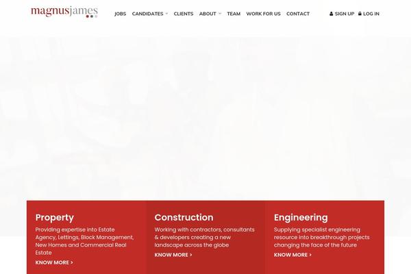magnusjames.com site used WorkScout