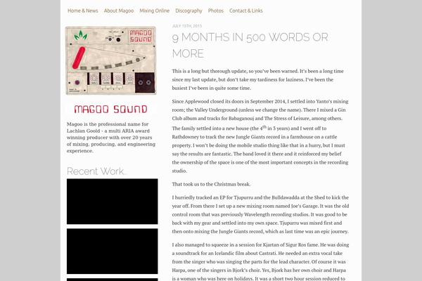 The Frances Wright theme site design template sample