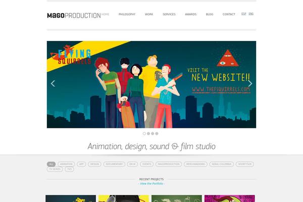 magoproduction.com site used Catchy
