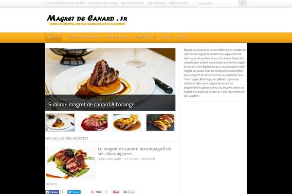 Foodpress theme site design template sample