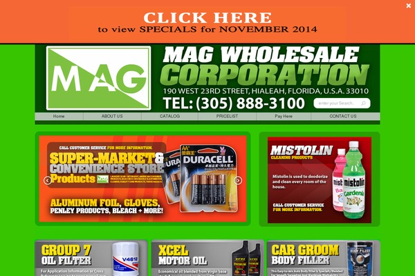 Mag theme site design template sample