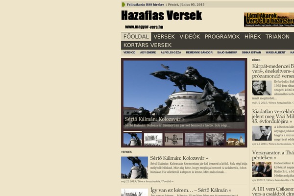 magyar-vers.hu site used Mvers