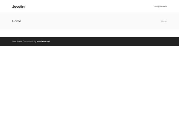 Jevelin theme site design template sample