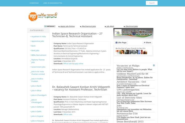 WordPress website example screenshot