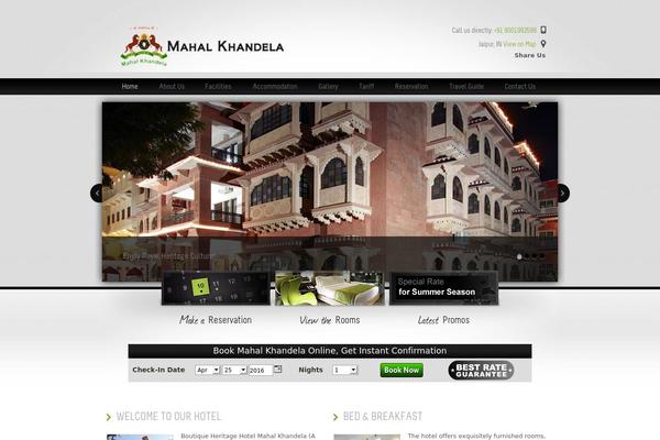 mahalkhandela.com site used Welcome Inn Parent