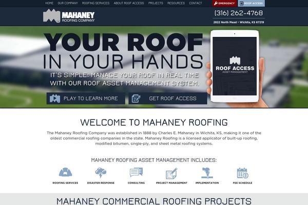 mahaneyroofing.com site used Mahaney