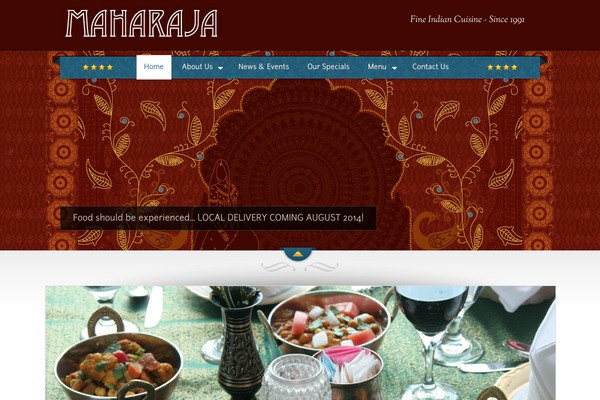 The Restaurant theme site design template sample