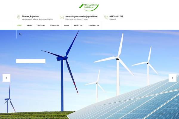 Greenly theme site design template sample