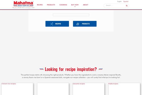 mahatmarice.com site used Divi-mahatma