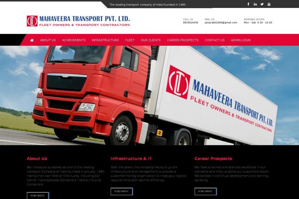 mahaveeratransport.com site used Mtpl