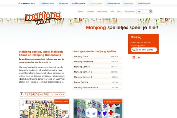 mahjonggame.nl site used Nieuw