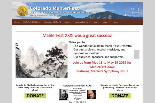 mahlerfest.org site used Jump Start Child