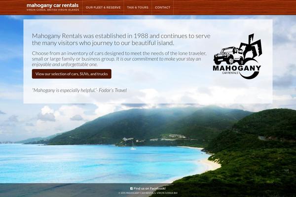 Mahogany theme site design template sample