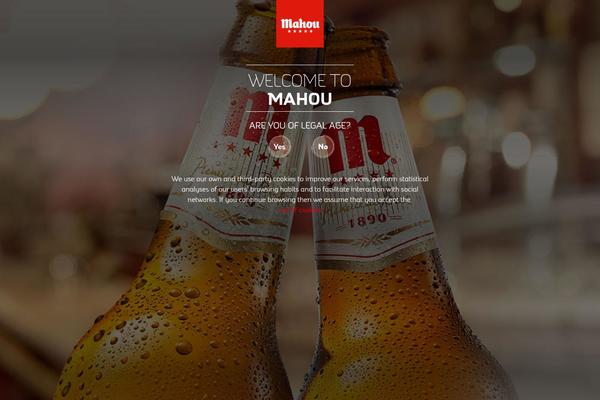 mahou.com site used Mahou