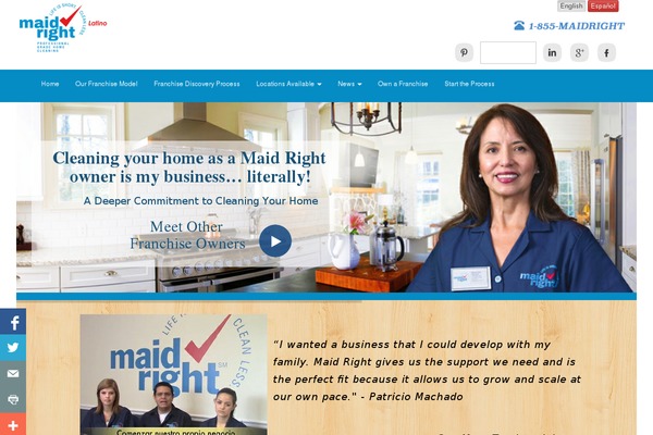 maidrightlatino.com site used Custom-responsive