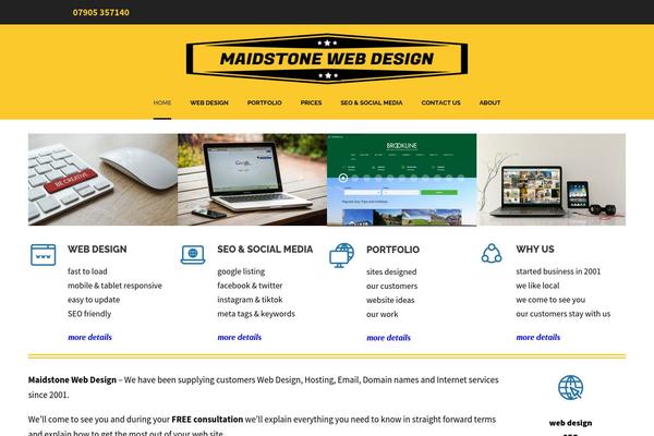 WordPress website example screenshot