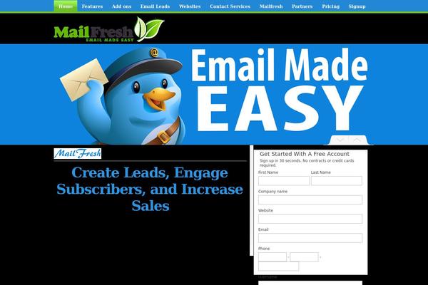 mailfresh.com site used Mailfresh